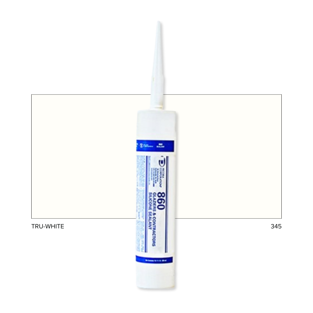 Pecora 860 Tru White Silicone Sealant 10.1oz Tube