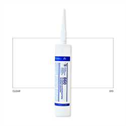 Pecora 860 Clear Silicone Sealant 10.1oz Tube